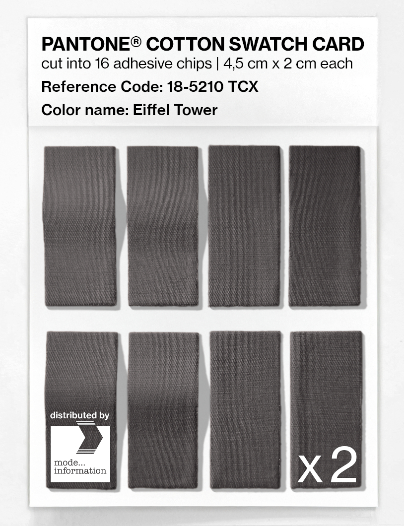 Artikelbild 5 des Artikels “PANTONE® COTTON SWATCH CARD 18-5210 TCX Eiffel Tower “