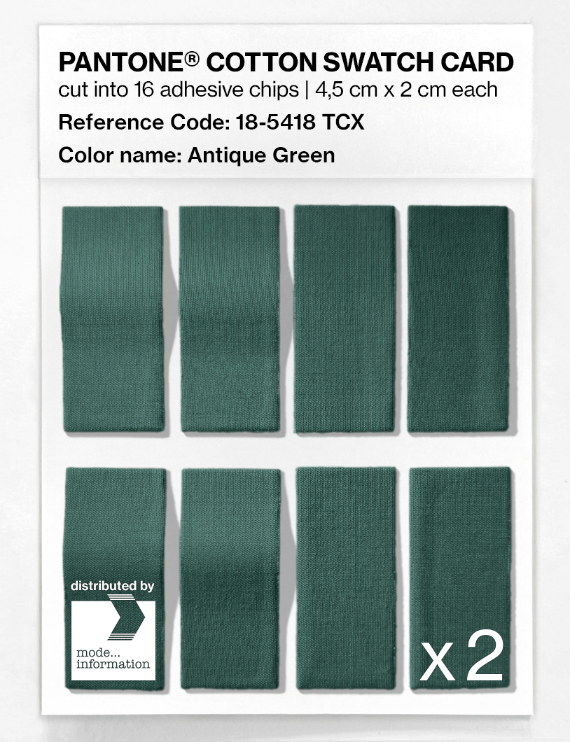 Artikelbild 5 des Artikels “PANTONE® COTTON SWATCH CARD 18-5418 TCX Antique Green “