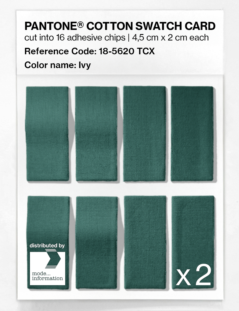 Product image 5 of the product “PANTONE® COTTON SWATCH CARD 18-5620 TCX Ivy ”