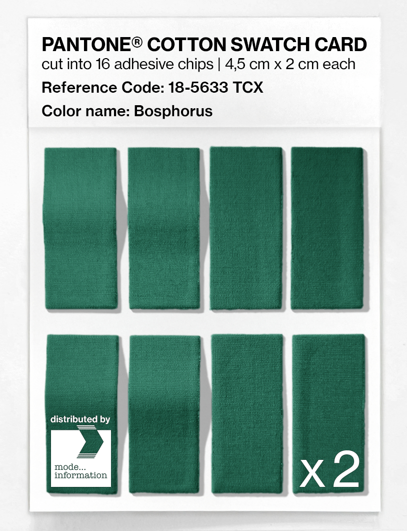 Product image 5 of the product “PANTONE® COTTON SWATCH CARD 18-5633 TCX Bosphorus ”