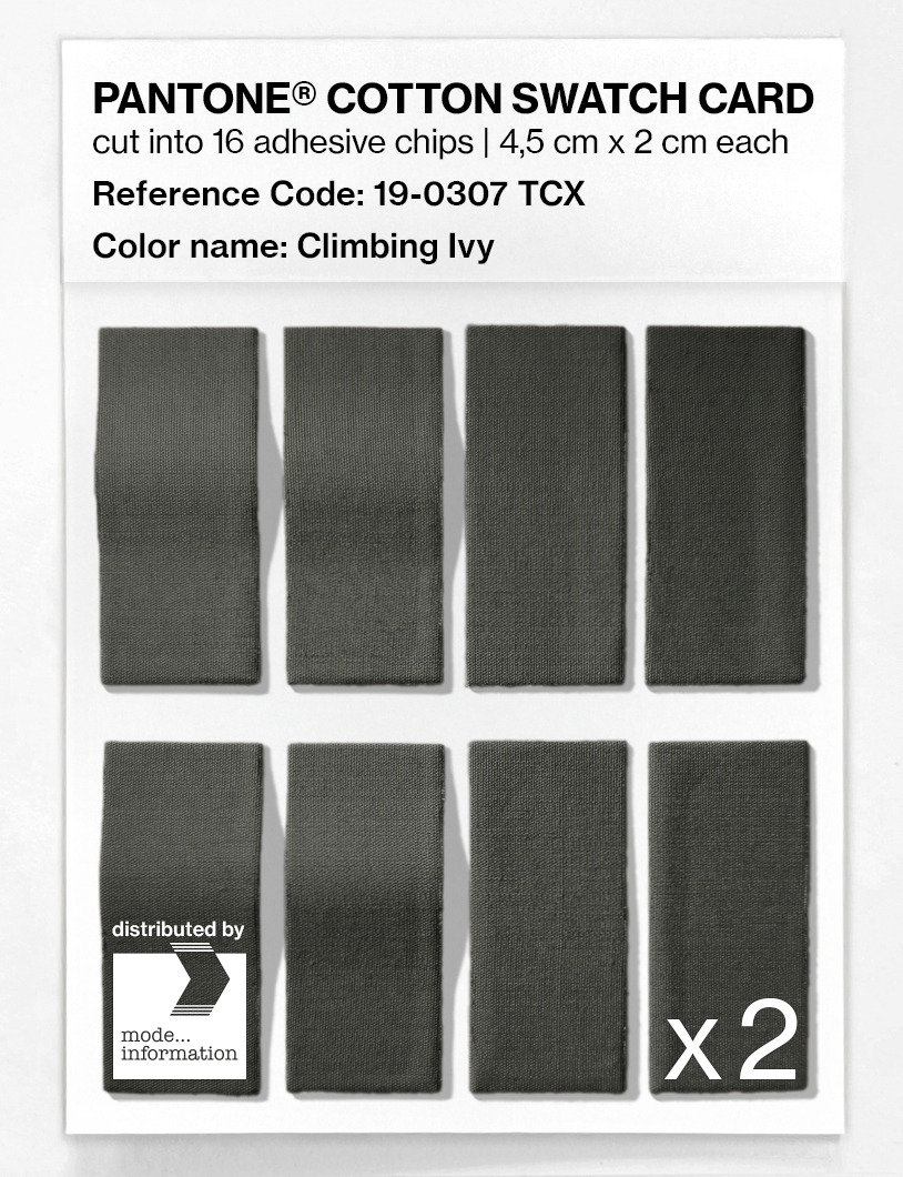 Product image 5 of the product “PANTONE® COTTON SWATCH CARD 19-0307 TCX Climbing Ivy ”