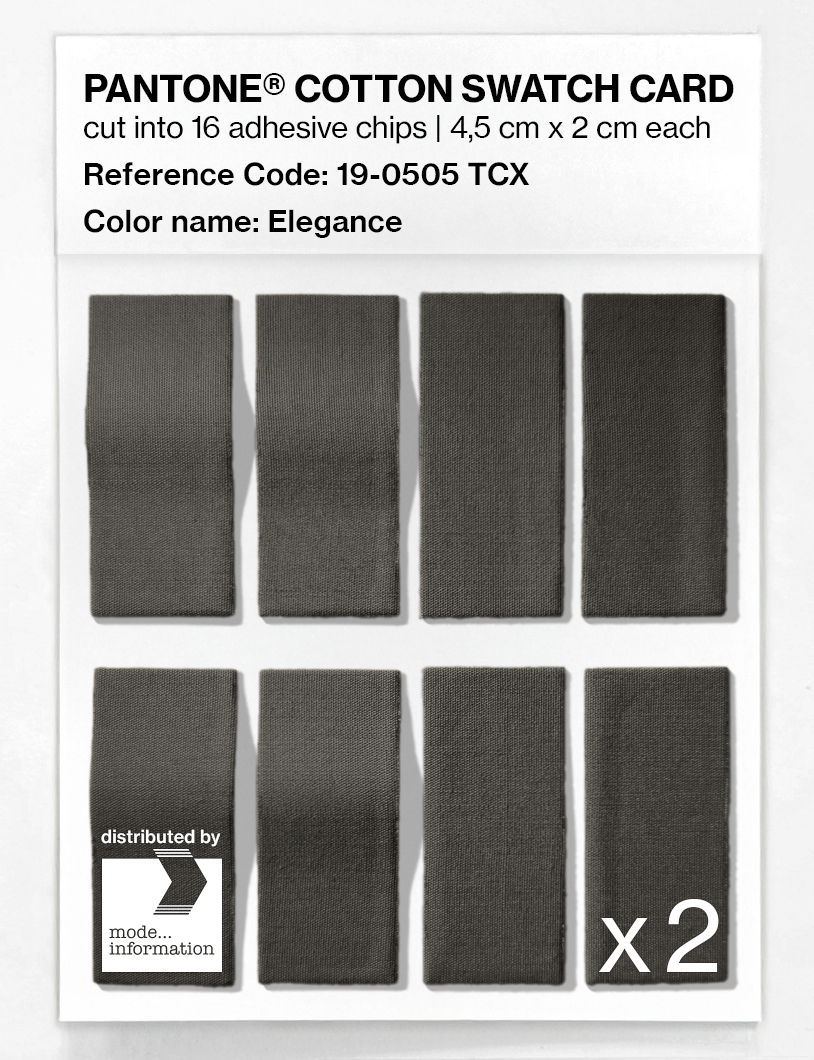 Product image 5 of the product “PANTONE® COTTON SWATCH CARD 19-0505 TCX Elegance ”