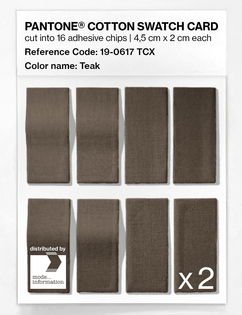 Artikelbild 5 des Artikels “PANTONE® COTTON SWATCH CARD 19-0617 TCX Teak “