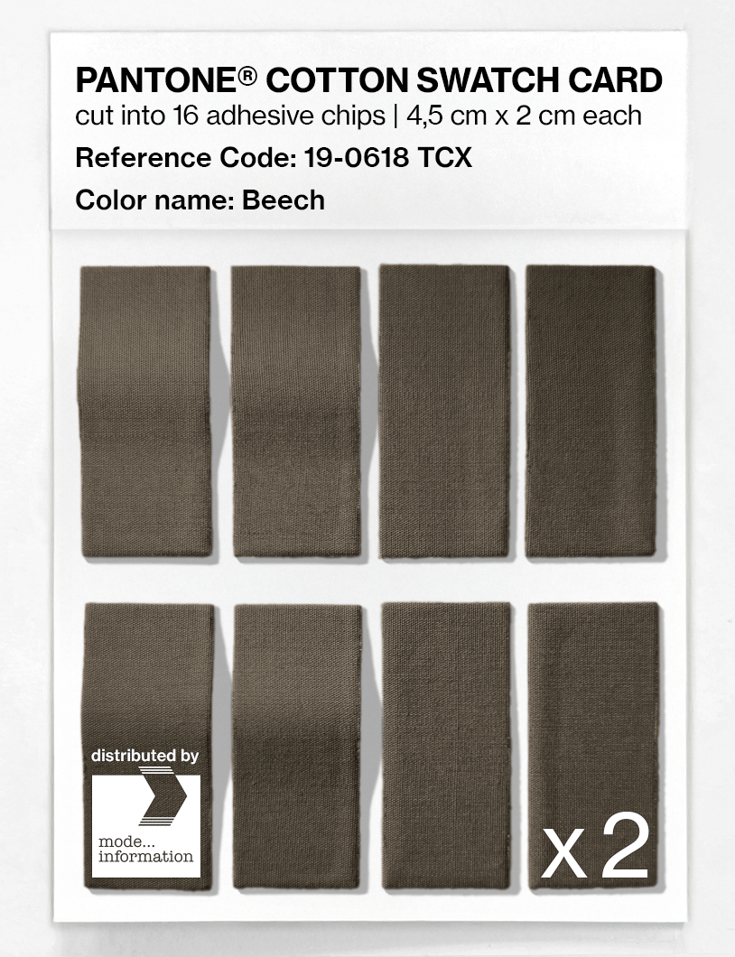 Product image 5 of the product “PANTONE® COTTON SWATCH CARD 19-0618 TCX Beech ”