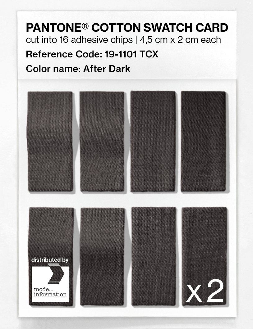 Artikelbild 5 des Artikels “PANTONE® COTTON SWATCH CARD 19-1101 TCX After Dark “
