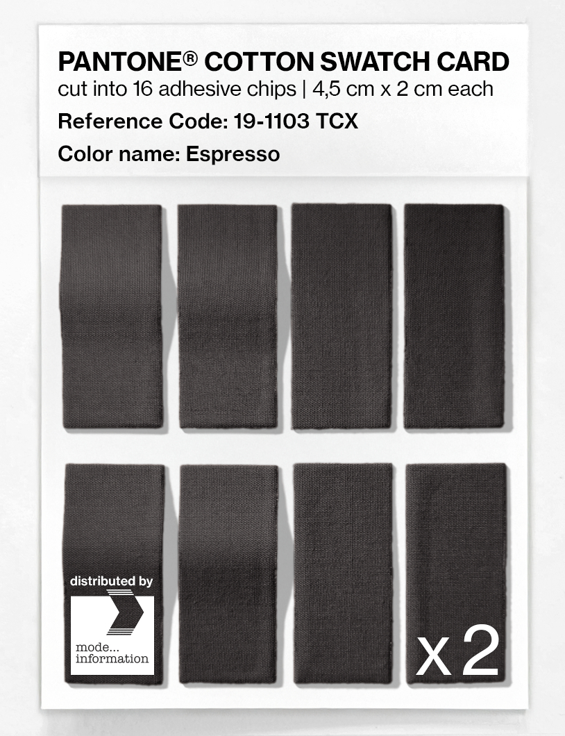 Artikelbild 5 des Artikels “PANTONE® COTTON SWATCH CARD 19-1103 TCX Espresso “