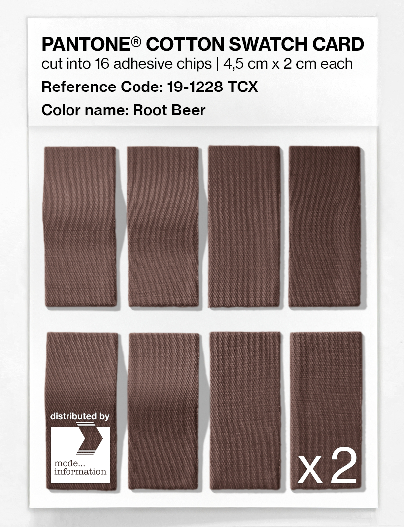 Artikelbild 5 des Artikels “PANTONE® COTTON SWATCH CARD 19-1228 TCX Root Beer “