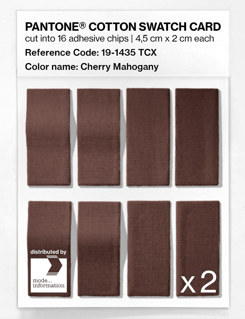 Artikelbild 5 des Artikels “PANTONE® COTTON SWATCH CARD 19-1435 TCX Cherry Mahogany “