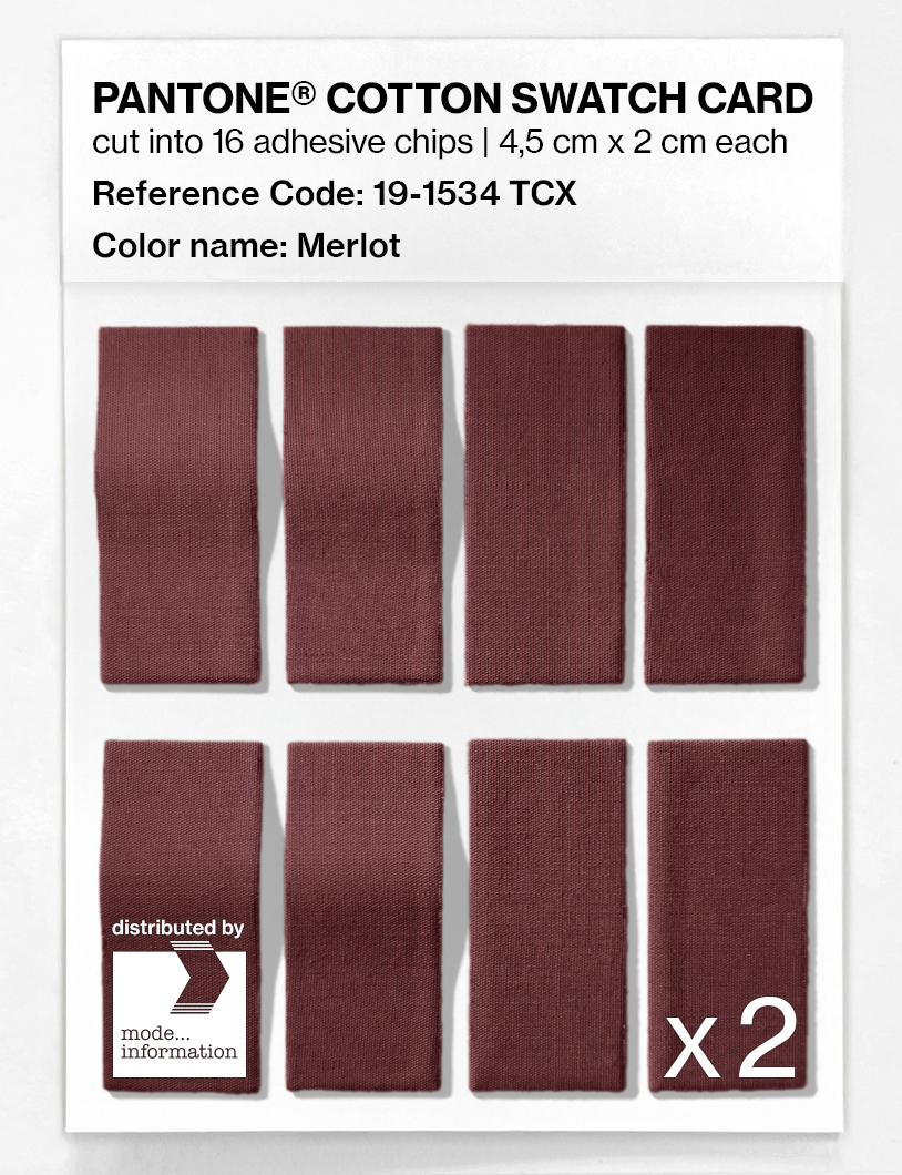 Artikelbild 5 des Artikels “PANTONE® COTTON SWATCH CARD 19-1534 TCX Merlot “