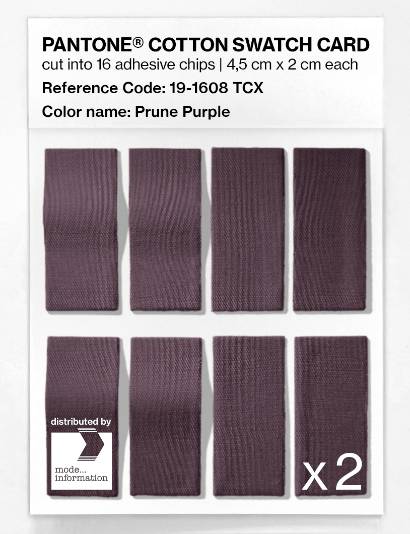 Artikelbild 5 des Artikels “PANTONE® COTTON SWATCH CARD 19-1608 TCX Prune Purple “