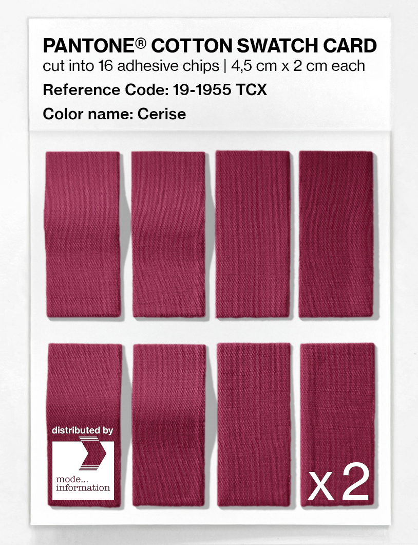 Artikelbild 5 des Artikels “PANTONE® COTTON SWATCH CARD 19-1955 TCX Cerise “