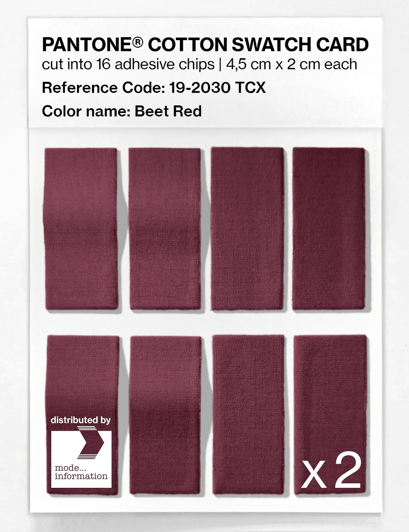 Artikelbild 5 des Artikels “PANTONE® COTTON SWATCH CARD 19-2030 TCX Beet Red “