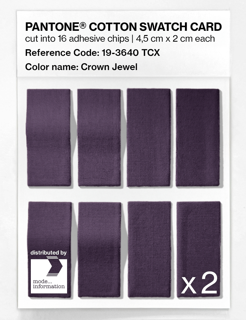 Artikelbild 5 des Artikels “PANTONE® COTTON SWATCH CARD 19-3640 TCX Crown Jewel “