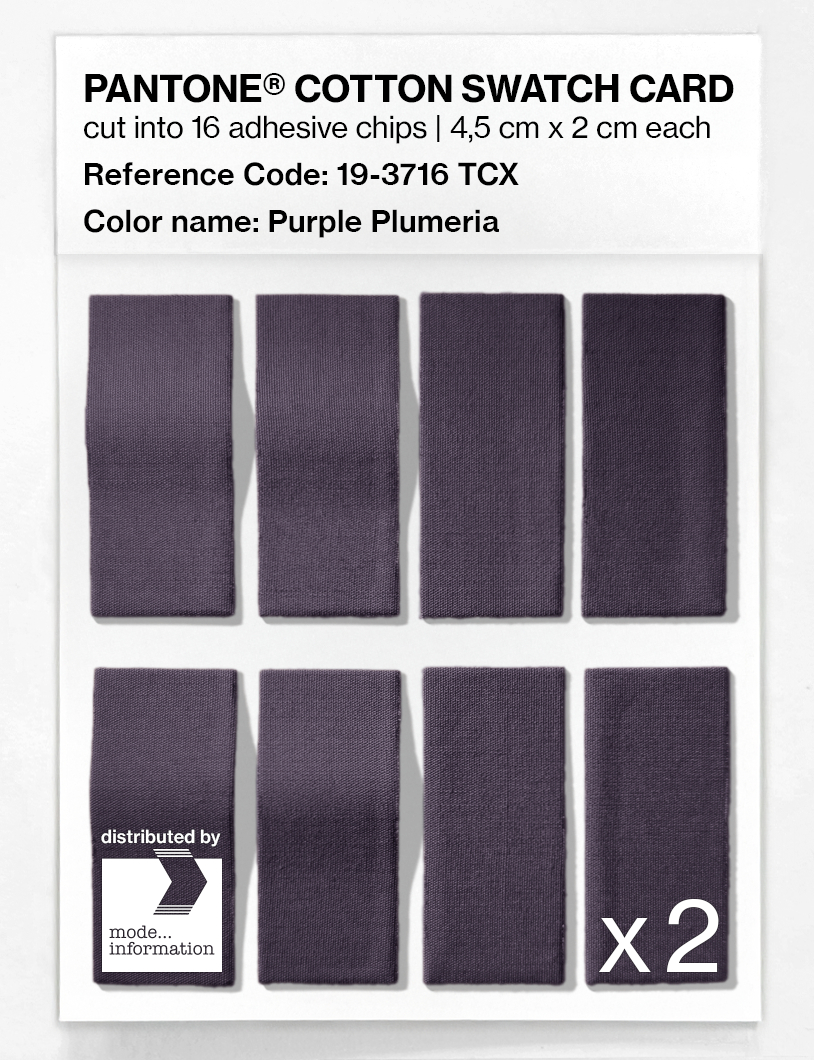 Product image 5 of the product “PANTONE® COTTON SWATCH CARD 19-3716 TCX Purple Plumeria ”