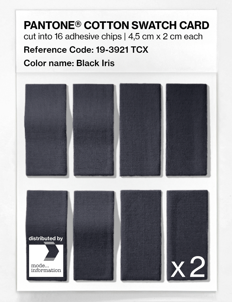 Product image 5 of the product “PANTONE® COTTON SWATCH CARD 19-3921 TCX Black Iris ”
