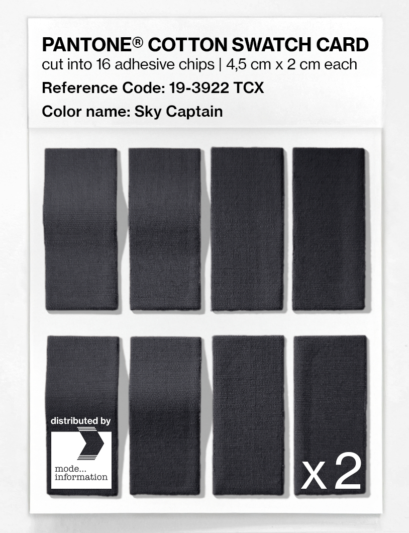 Artikelbild 5 des Artikels “PANTONE® COTTON SWATCH CARD 19-3922 TCX Sky Captain “