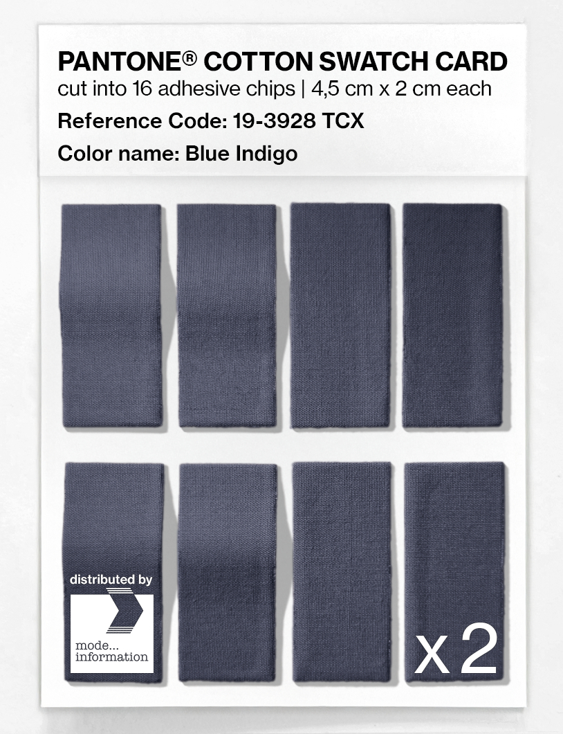 Product image 5 of the product “PANTONE® COTTON SWATCH CARD 19-3928 TCX Blue Indigo ”