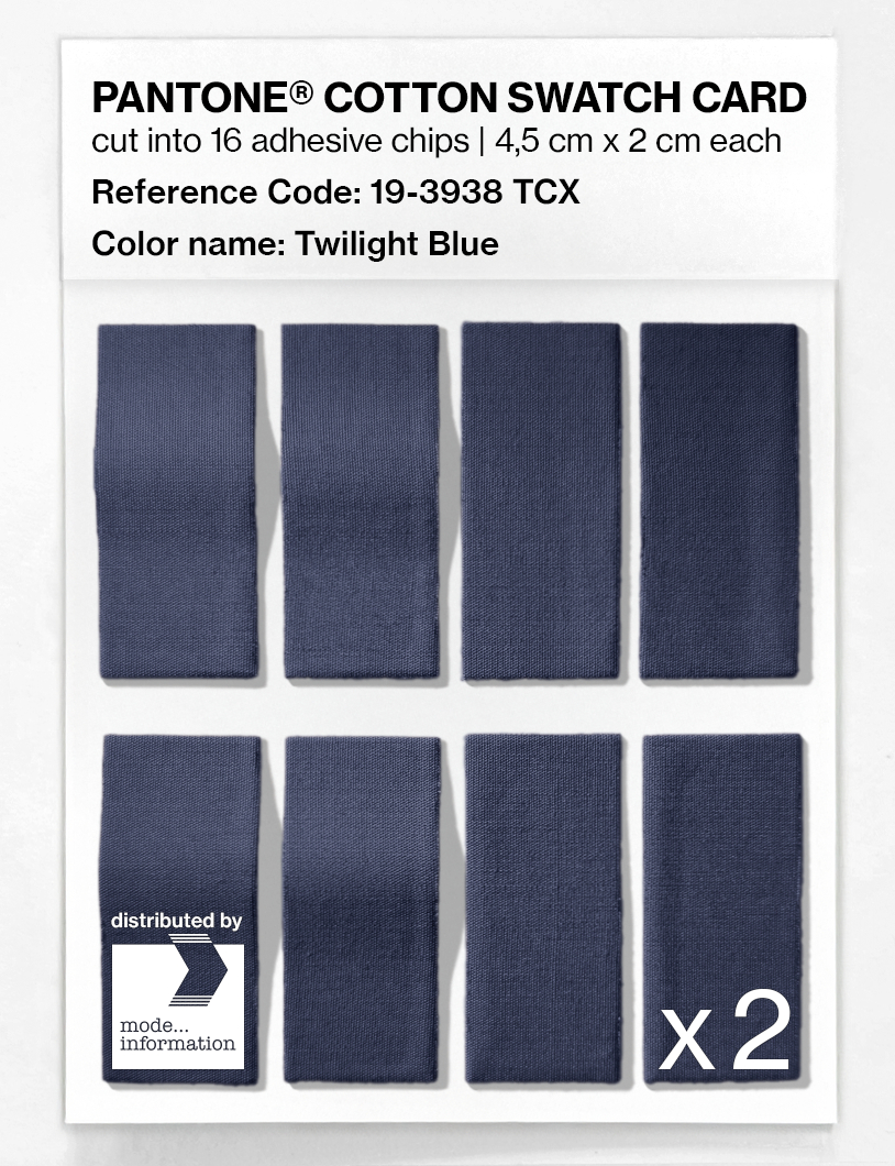 Product image 5 of the product “PANTONE® COTTON SWATCH CARD 19-3938 TCX Twilight Blue ”