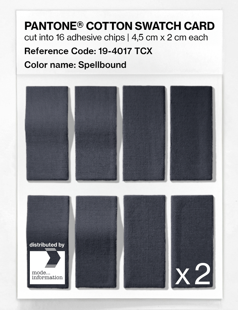 Product image 5 of the product “PANTONE® COTTON SWATCH CARD 19-4017 TCX Spellbound ”