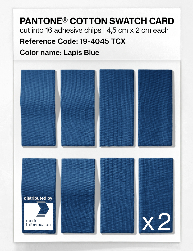 Product image 5 of the product “PANTONE® COTTON SWATCH CARD 19-4045 TCX Lapis Blue ”