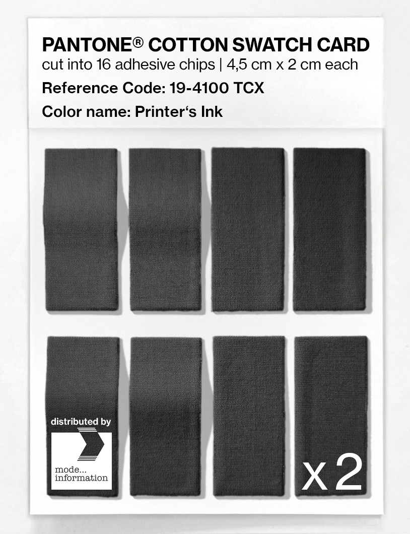 Artikelbild 5 des Artikels “PANTONE® COTTON SWATCH CARD 19-4100 TCX Printer's Ink “