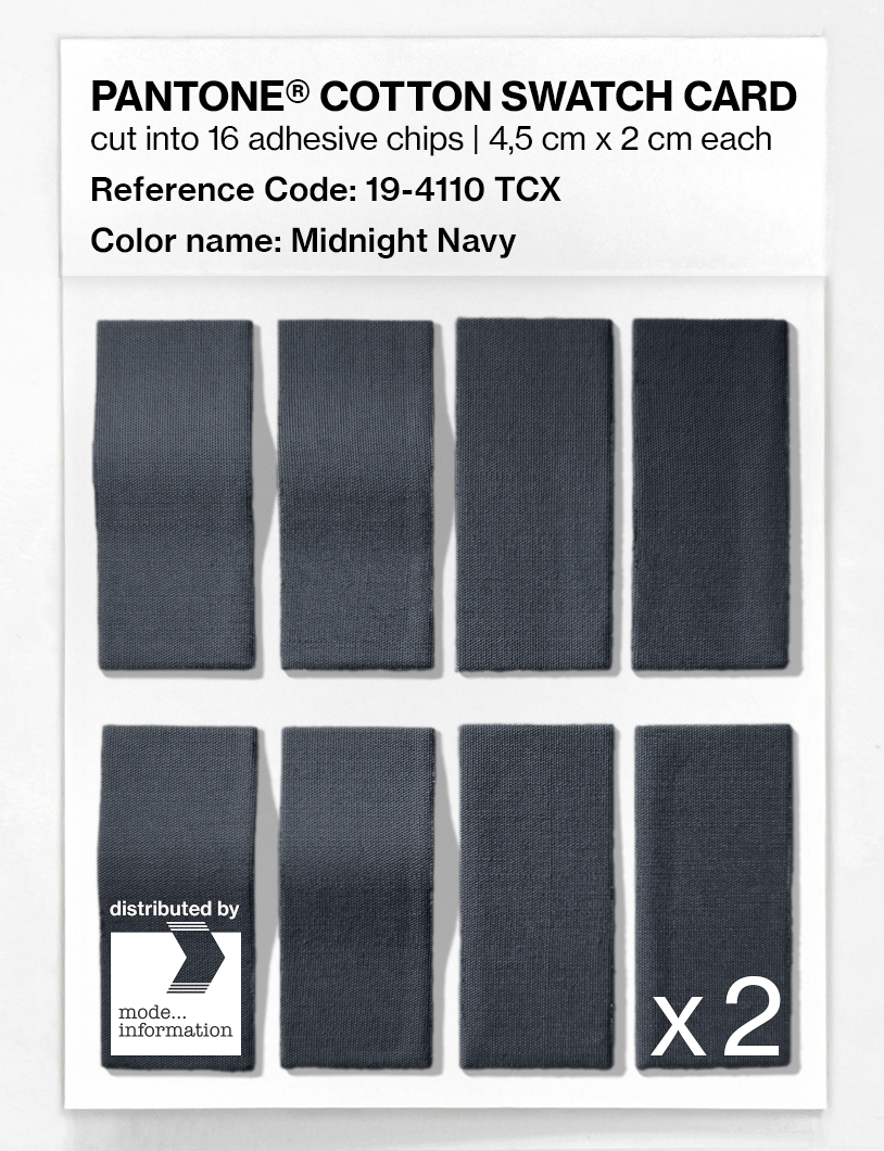 Artikelbild 5 des Artikels “PANTONE® COTTON SWATCH CARD 19-4110 TCX Midnight Navy “