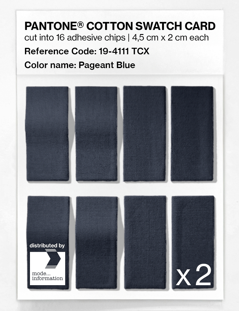Product image 5 of the product “PANTONE® COTTON SWATCH CARD 19-4111 TCX Pageant Blue ”