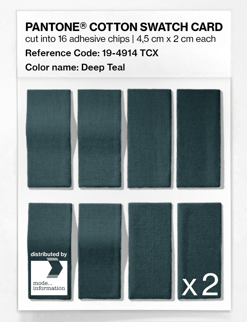 Artikelbild 5 des Artikels “PANTONE® COTTON SWATCH CARD 19-4914 TCX Deep Teal “