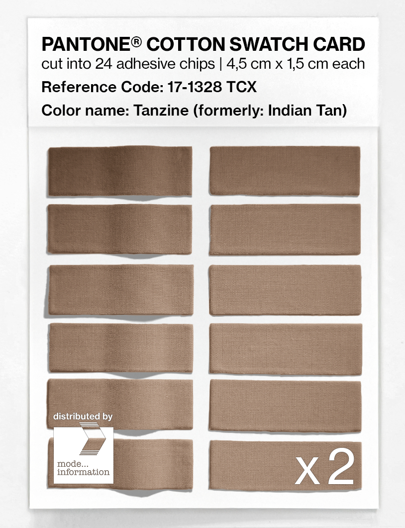 Product image 6 of the product “PANTONE® COTTON SWATCH CARD 17-1328 TCX Tanzine ”