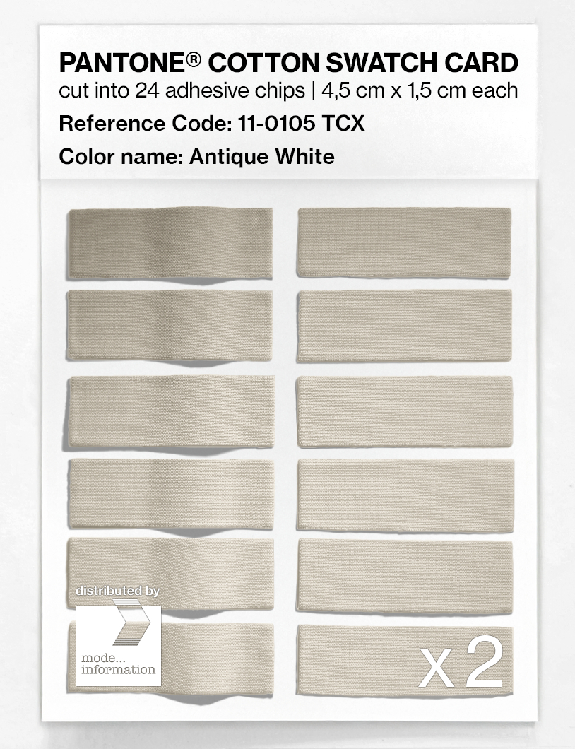 Artikelbild 6 des Artikels “PANTONE® COTTON SWATCH CARD 11-0105 TCX Antique White “