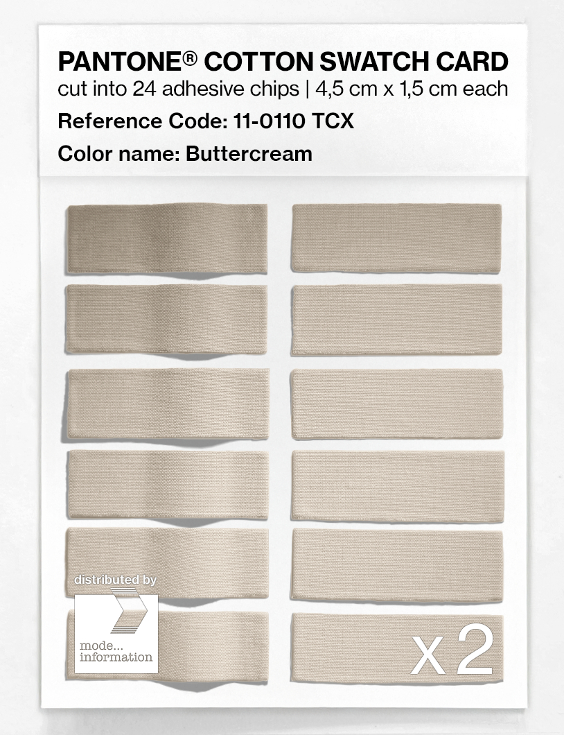 Artikelbild 6 des Artikels “PANTONE® COTTON SWATCH CARD 11-0110 TCX Buttercream “