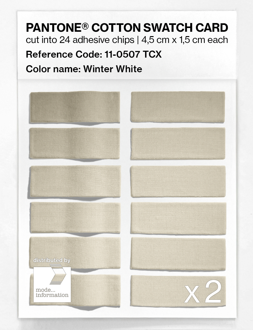 Artikelbild 6 des Artikels “PANTONE® COTTON SWATCH CARD 11-0507 TCX Winter White “