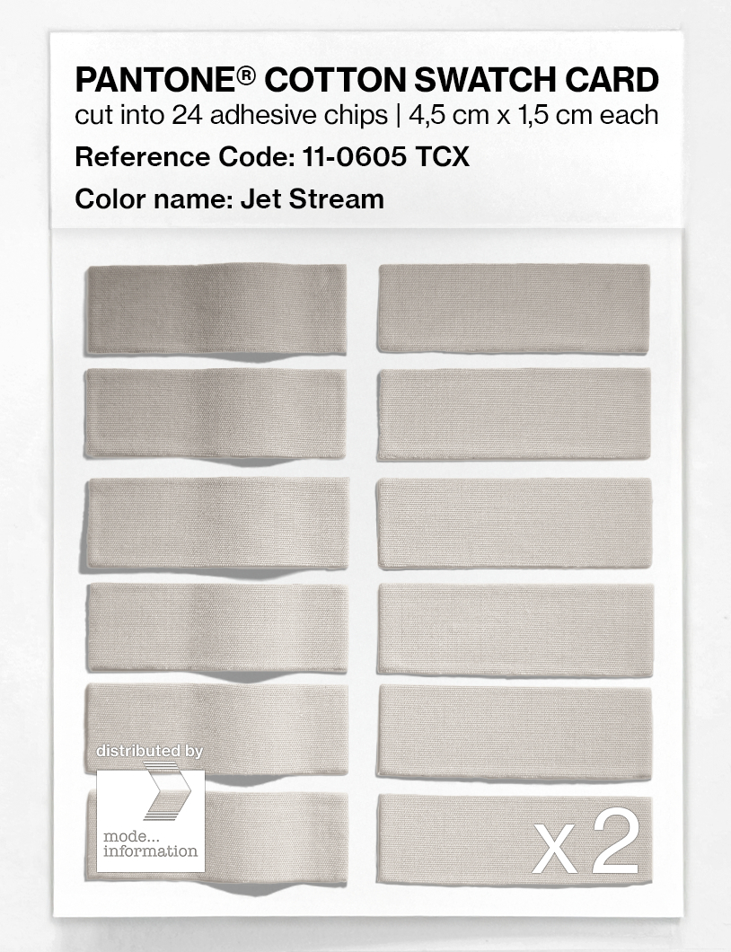 Artikelbild 6 des Artikels “PANTONE® COTTON SWATCH CARD 11-0605 TCX Jet Stream “