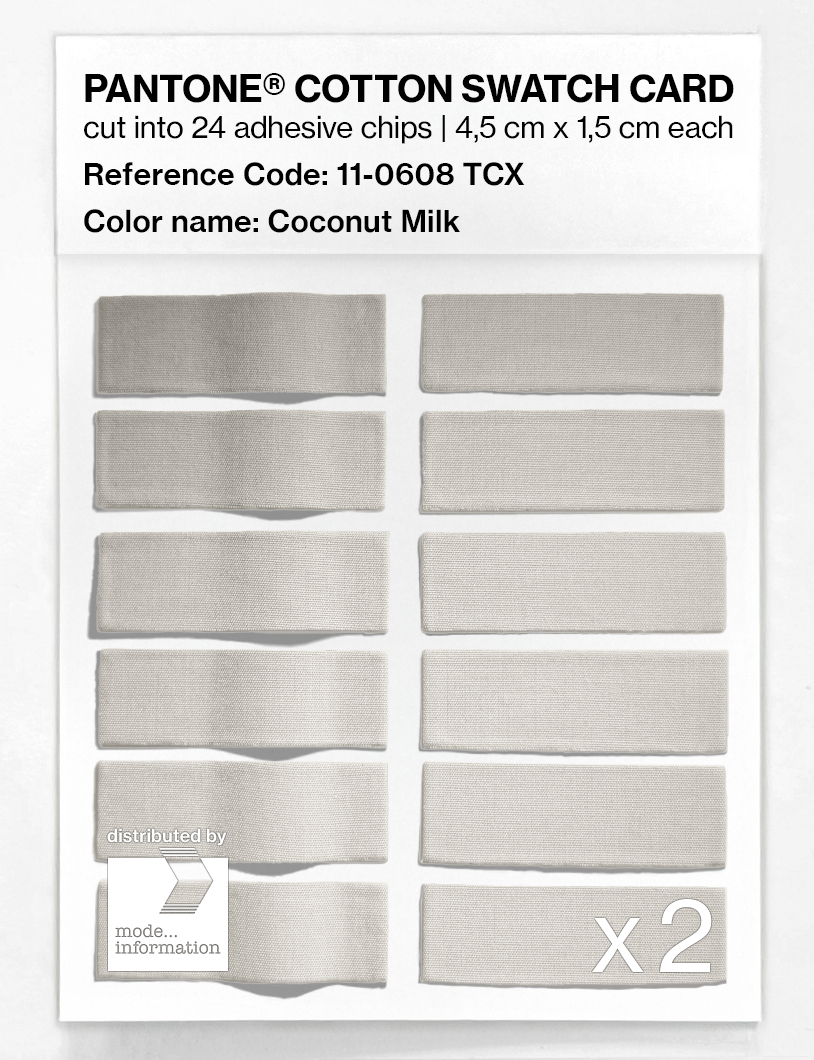 Artikelbild 6 des Artikels “PANTONE® COTTON SWATCH CARD 11-0608 TCX Coconut Milk “