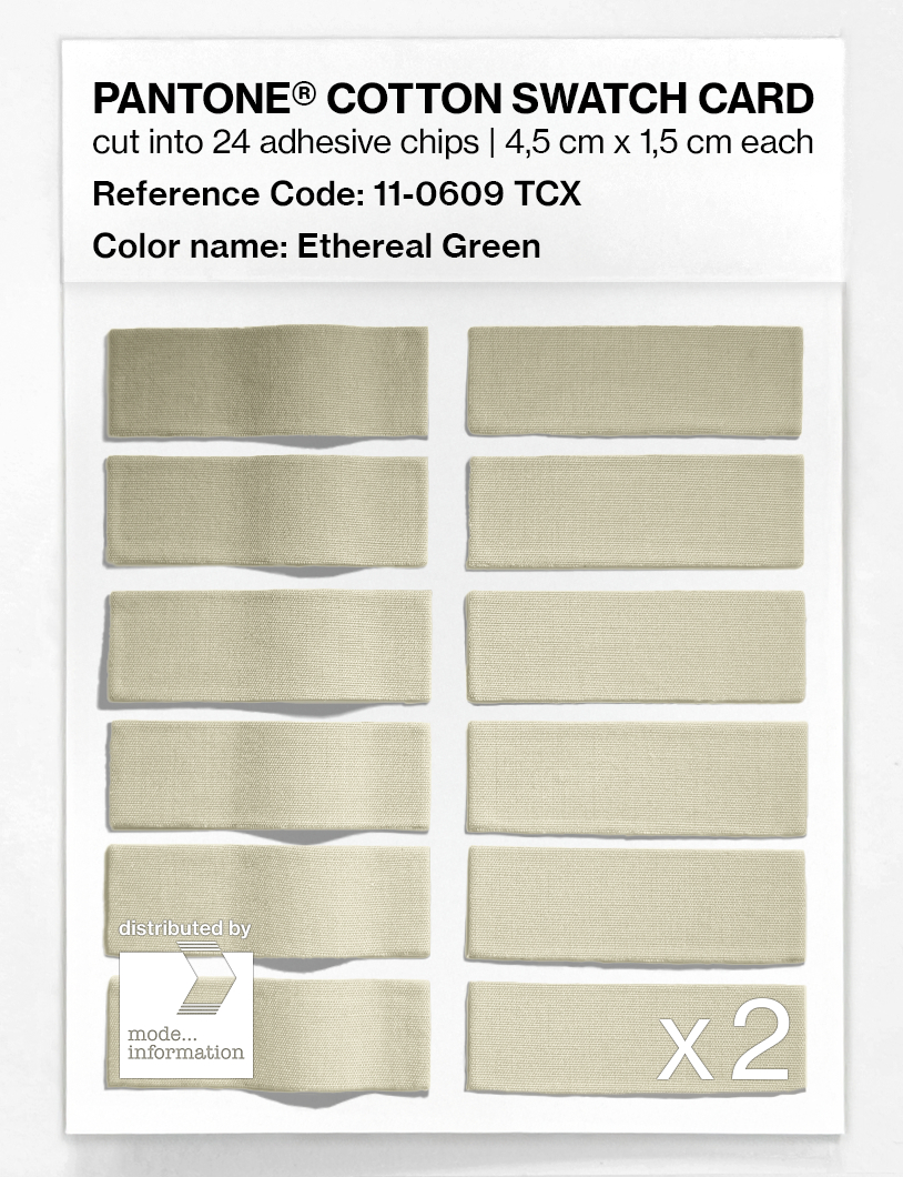 Artikelbild 6 des Artikels “PANTONE® COTTON SWATCH CARD 11-0609 TCX Ethereal Green “