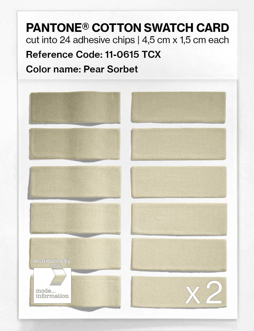 Artikelbild 6 des Artikels “PANTONE® COTTON SWATCH CARD 11-0615 TCX Pear Sorbet “