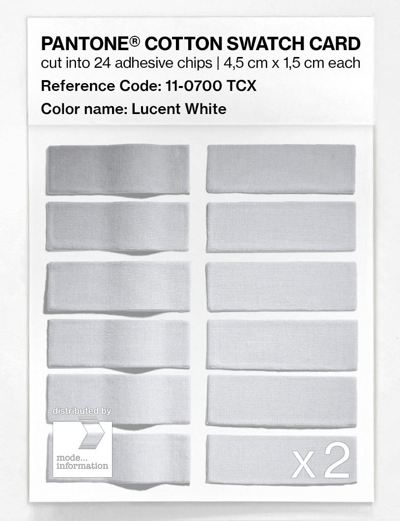 Artikelbild 6 des Artikels “PANTONE® COTTON SWATCH CARD 11-0700 TCX Lucent White “