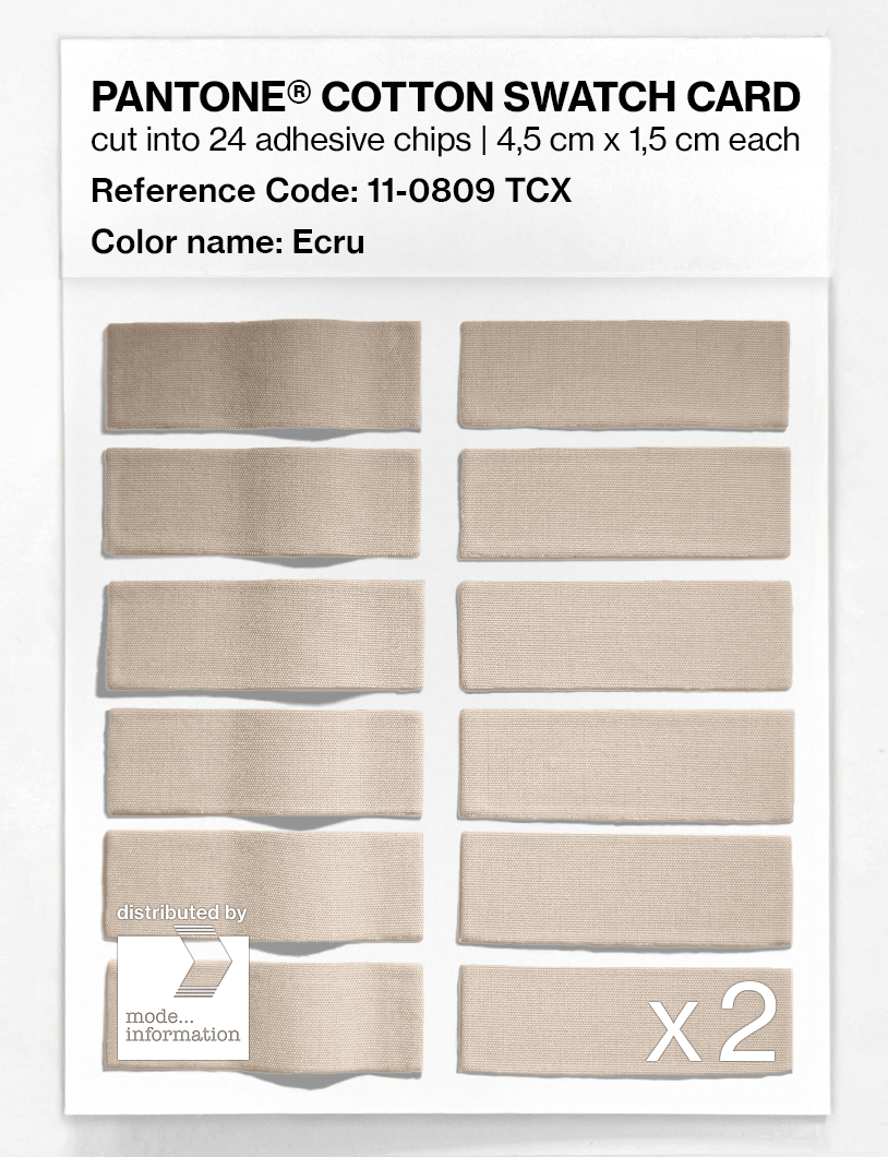 Artikelbild 6 des Artikels “PANTONE® COTTON SWATCH CARD 11-0809 TCX Ecru “