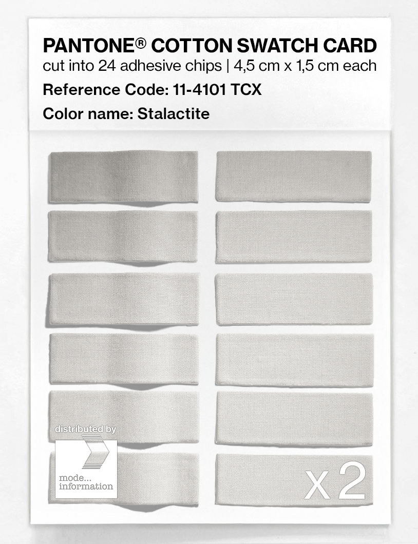 Artikelbild 6 des Artikels “PANTONE® COTTON SWATCH CARD 11-4101 TCX Stalactite “