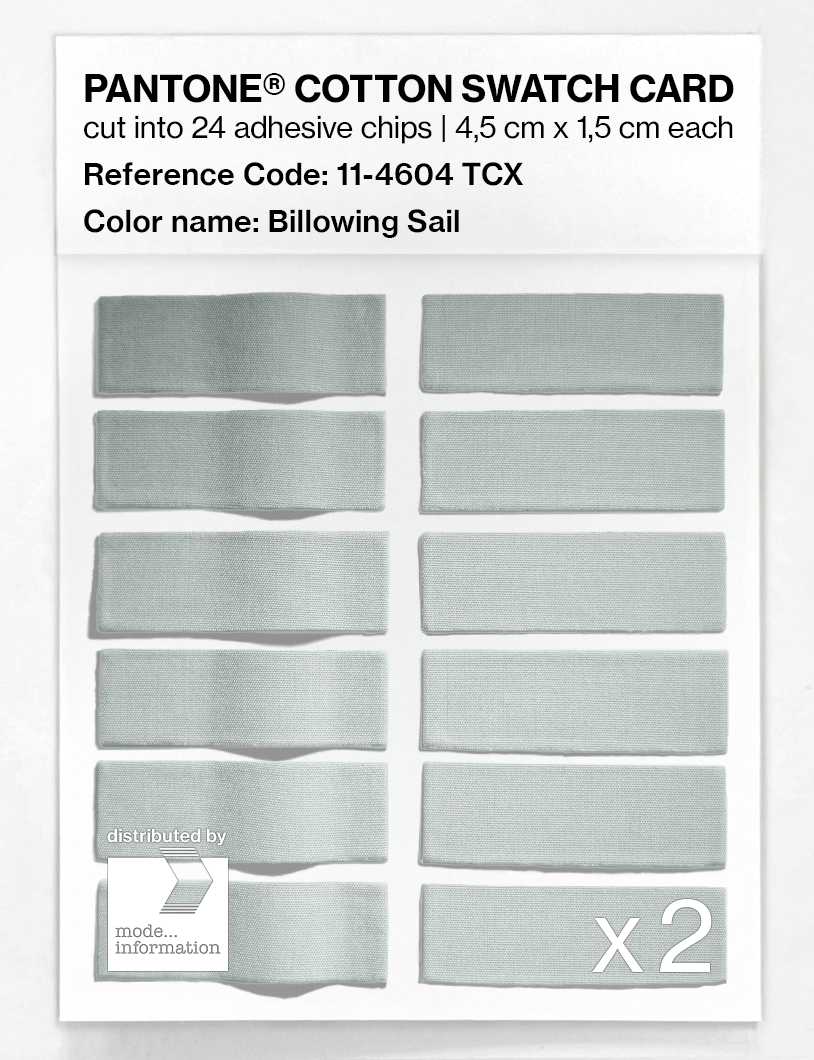 Artikelbild 6 des Artikels “PANTONE® COTTON SWATCH CARD 11-4604 TCX Billowing Sail “