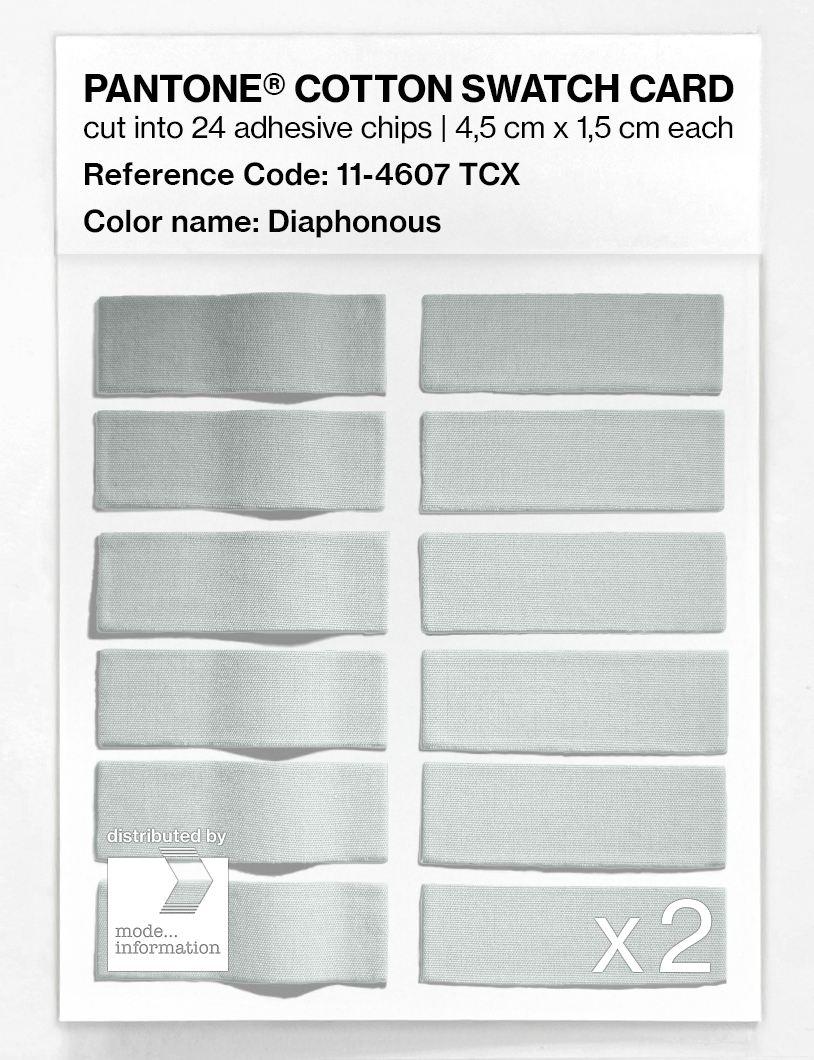Product image 6 of the product “PANTONE® COTTON SWATCH CARD 11-4607 TCX Diaphonous ”