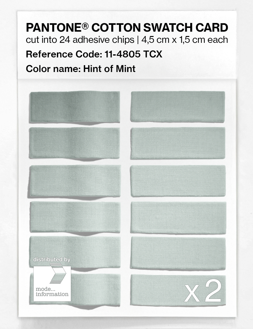 Artikelbild 6 des Artikels “PANTONE® COTTON SWATCH CARD 11-4805 TCX Hint of Mint “
