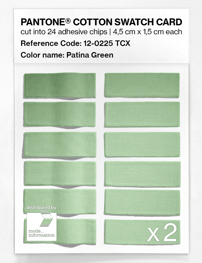 Artikelbild 6 des Artikels “PANTONE® COTTON SWATCH CARD 12-0225 TCX Patina Green “