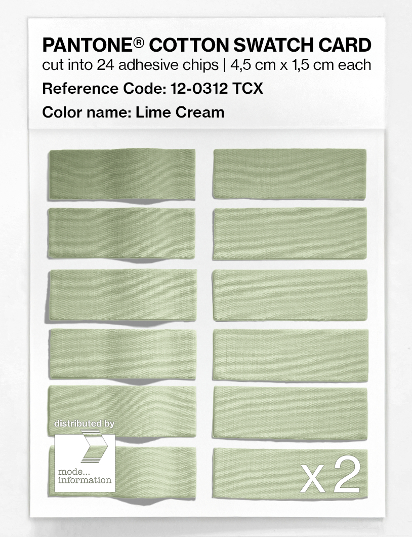 Artikelbild 6 des Artikels “PANTONE® COTTON SWATCH CARD 12-0312 TCX Lime Cream “
