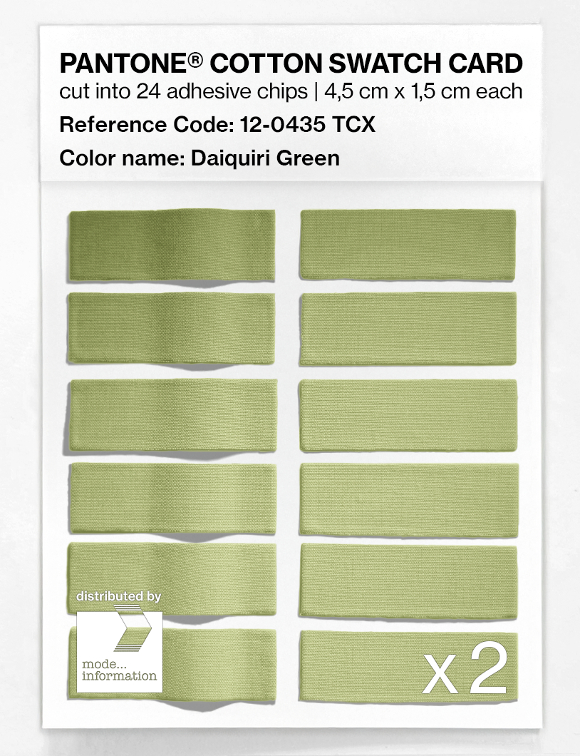 Artikelbild 6 des Artikels “PANTONE® COTTON SWATCH CARD 12-0435 TCX Daiquiri Green “