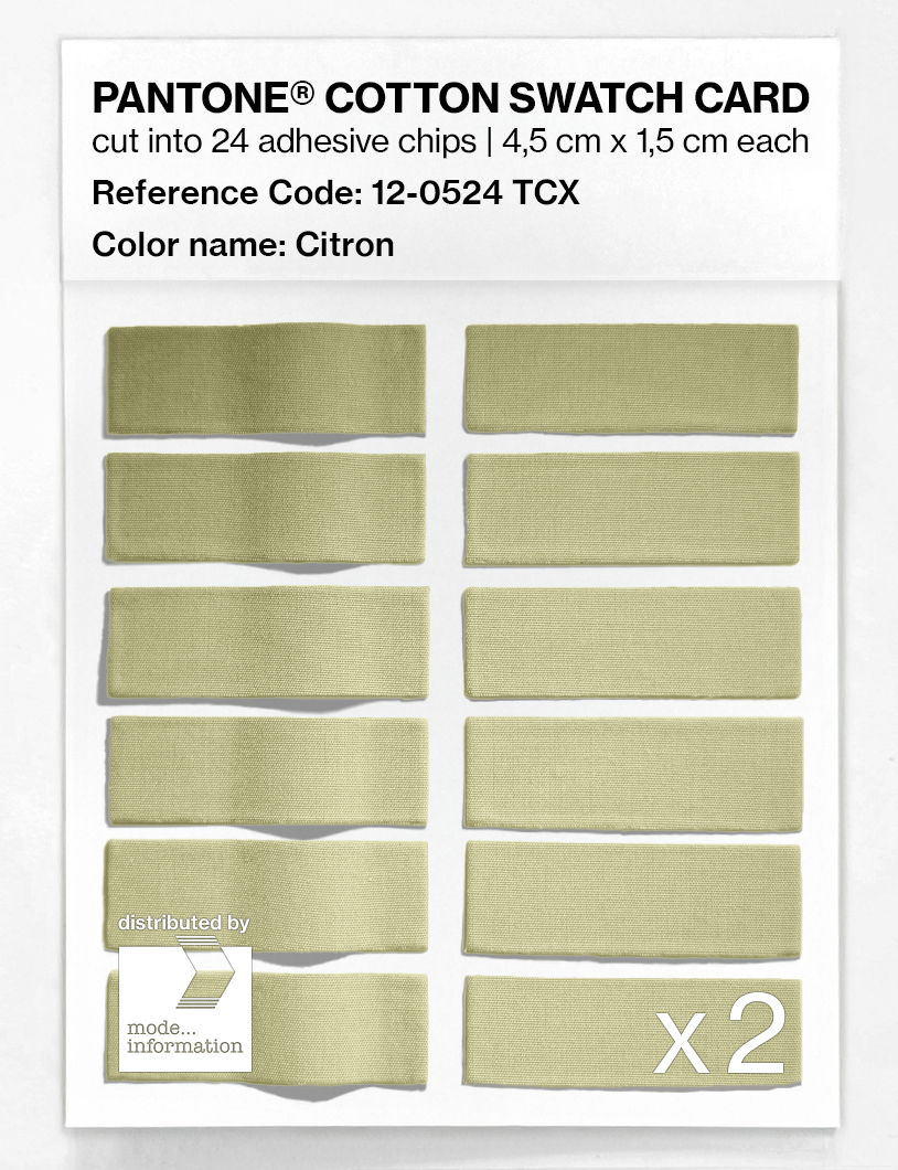 Artikelbild 6 des Artikels “PANTONE® COTTON SWATCH CARD 12-0524 TCX Citron “