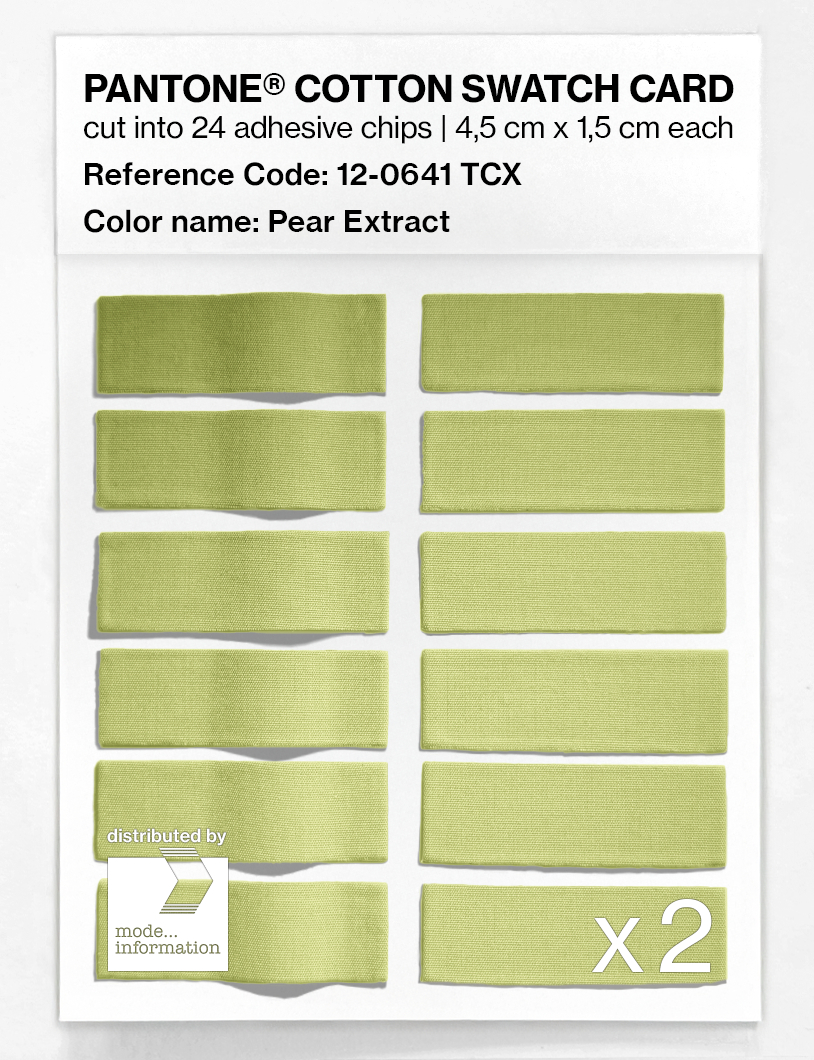 Artikelbild 6 des Artikels “PANTONE® COTTON SWATCH CARD 12-0641 TCX Pear Extract “