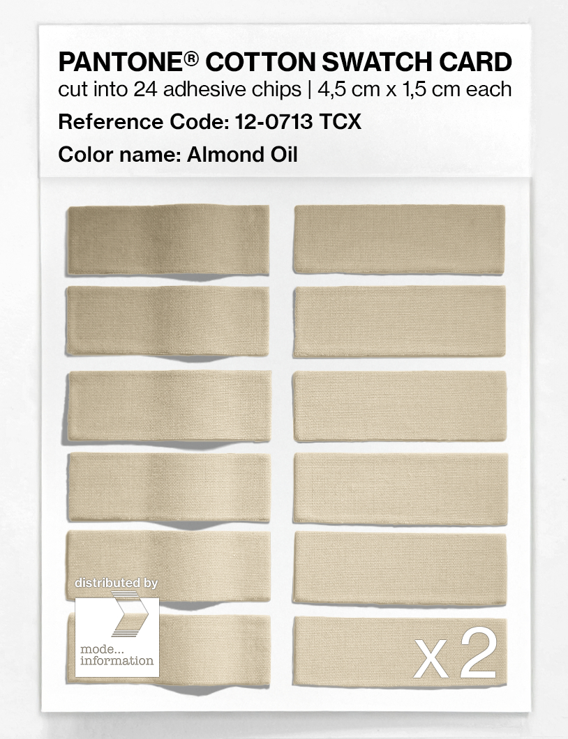 Artikelbild 6 des Artikels “PANTONE® COTTON SWATCH CARD 12-0713 TCX Almond Oil “