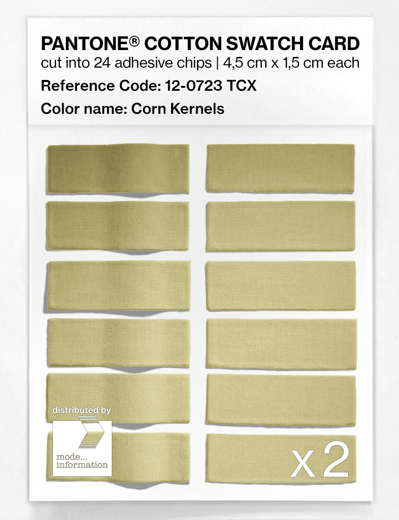 Artikelbild 6 des Artikels “PANTONE® COTTON SWATCH CARD 12-0723 TCX Corn Kernels “