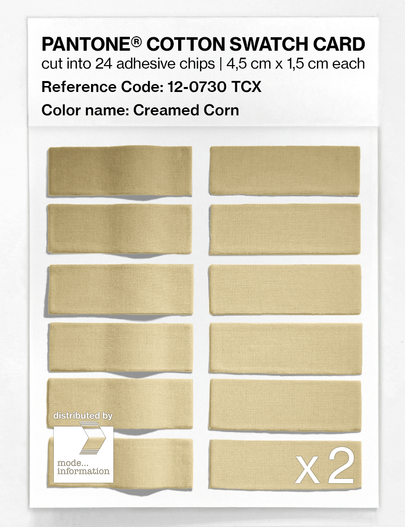 Artikelbild 6 des Artikels “PANTONE® COTTON SWATCH CARD 12-0730 TCX Creamed Corn “